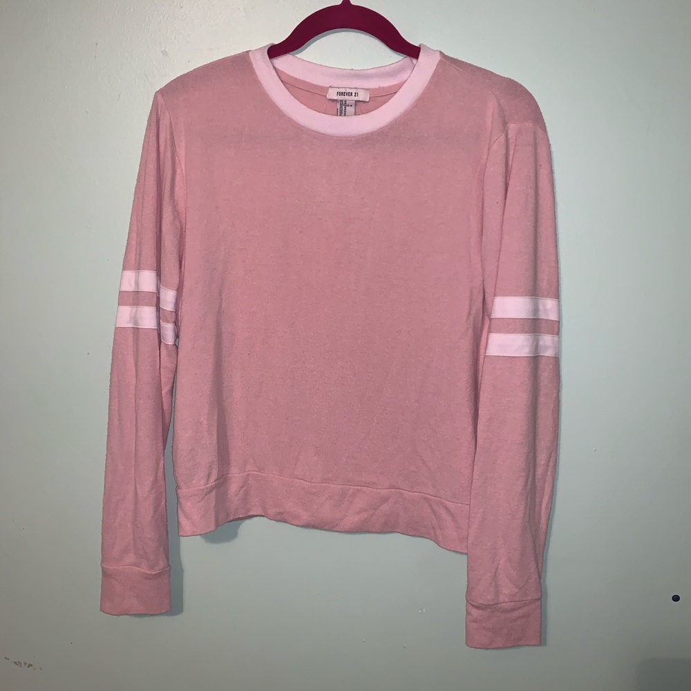 Forever 21 Baby Pink Long Sleeve Top